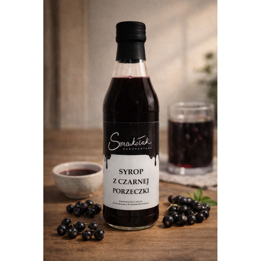 Blackcurrant Syrup - Natural, Cold-Pressed | Smakołak Online Shop