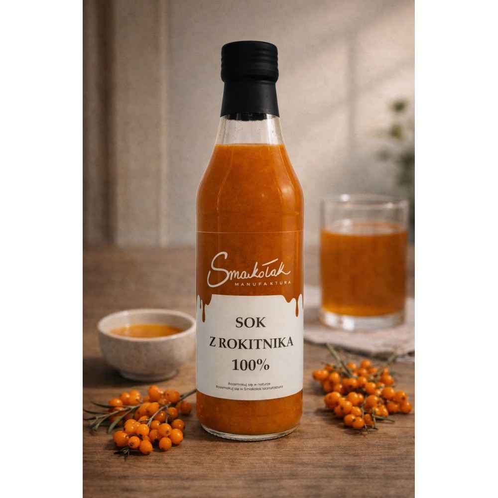 100% NFC Sea Buckthorn Juice - Cold-Pressed | Smakołak Online Store