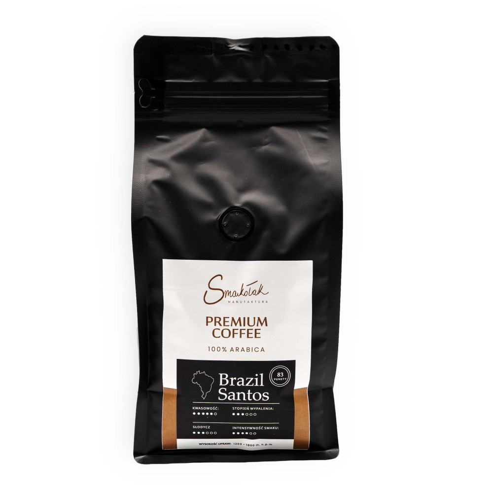 Kawa Brazil Santos 83 pkt SCA - Arabica Specialty 500 g | Smakołak
