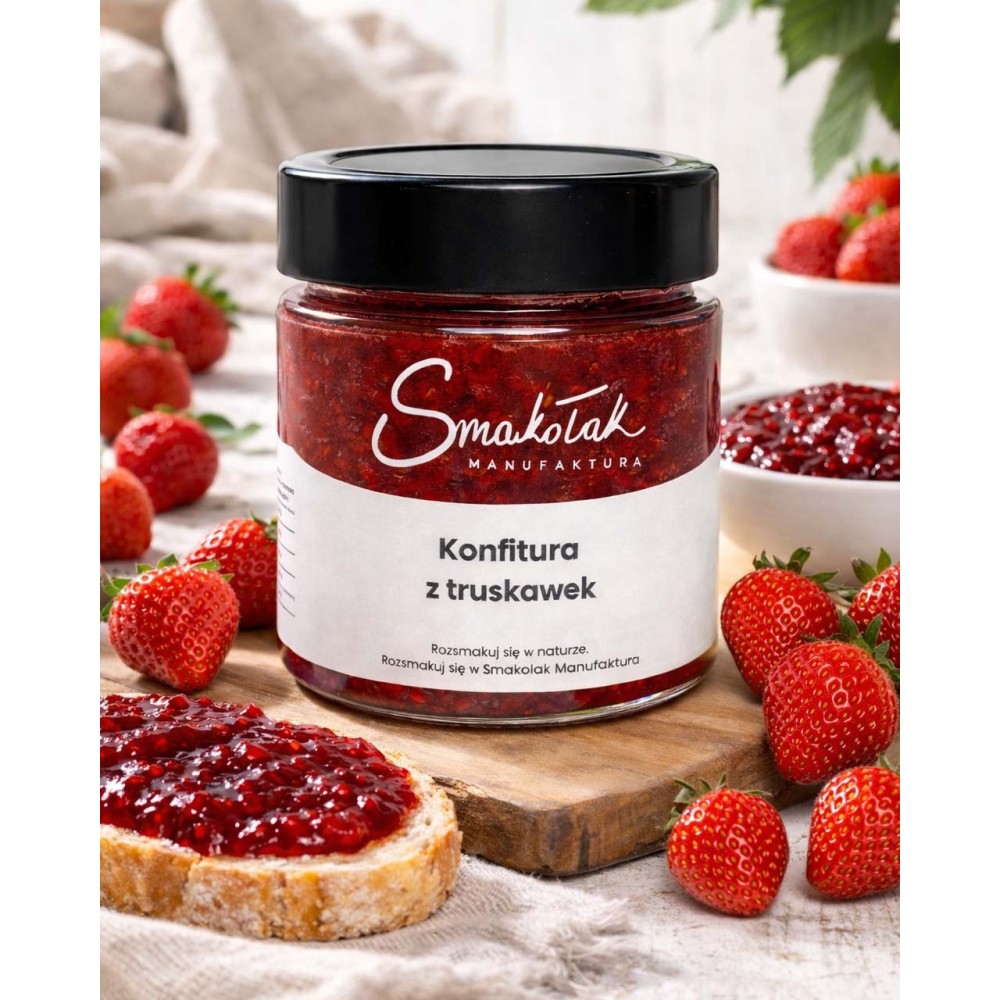 Konfitura z Truskawek - Naturalna, 70% Owoców | Sklep Online Smakołak