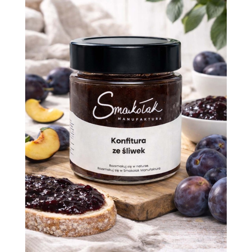 Plum Preserve - Natural, 70% Fruit | Smakołak Online Store
