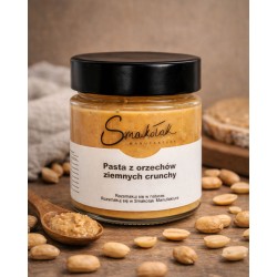 Pasta z orzechów ziemnych CRUNCHY 100% - 190 g | Sklep Online Smakołak