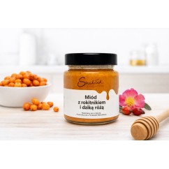 Miód z rokitnikiem i dziką różą - Owocowy Miód Premium | Smakołak
