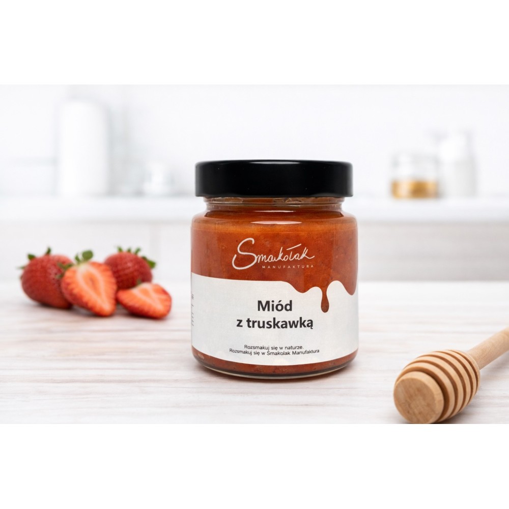Strawberry Honey - Premium Fruit Honey | Smakołak