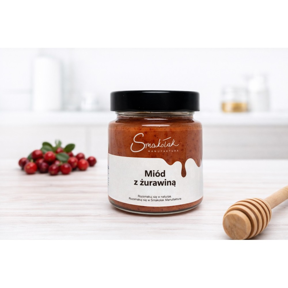 Miód z żurawiną - Owocowy Miód Premium | Smakołak