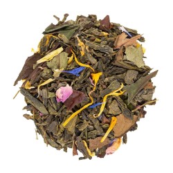 Poranna Melodia - zielona herbata egzotyczna z bergamotką i kwiatami | Smakołak