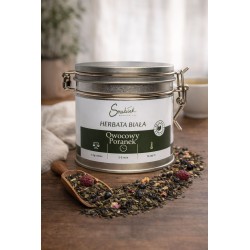Owocowy Poranek - Herbata Biała  z maliną i porzeczką | Smakołak