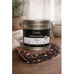 Róża - Herbata czarna z różą - delikatna i kwiatowa | Smakołak