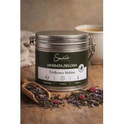 Fiołkowa malina - zielona herbata z fiołkiem i maliną | Smakołak