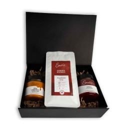 Zestaw prezentowy „Kocham Cię” | Herbata, miód i konfitura | Smakołak