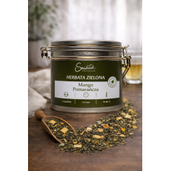 Mango Pomarańcza - zielona herbata z mango i pomarańczą | Smakołak
