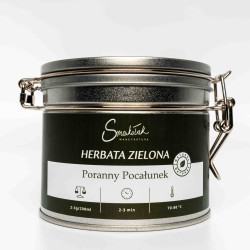 Poranny pocałunek - zielona herbata z truskawką i kwiatami | Smakołak