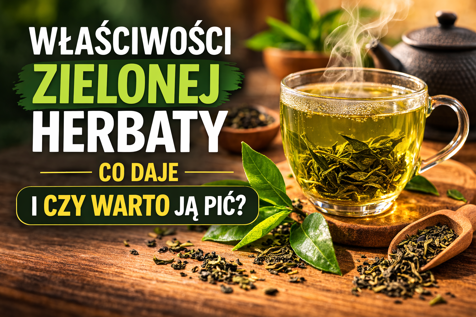 Właściwości zielonej herbaty - co daje i czy warto ją pić?