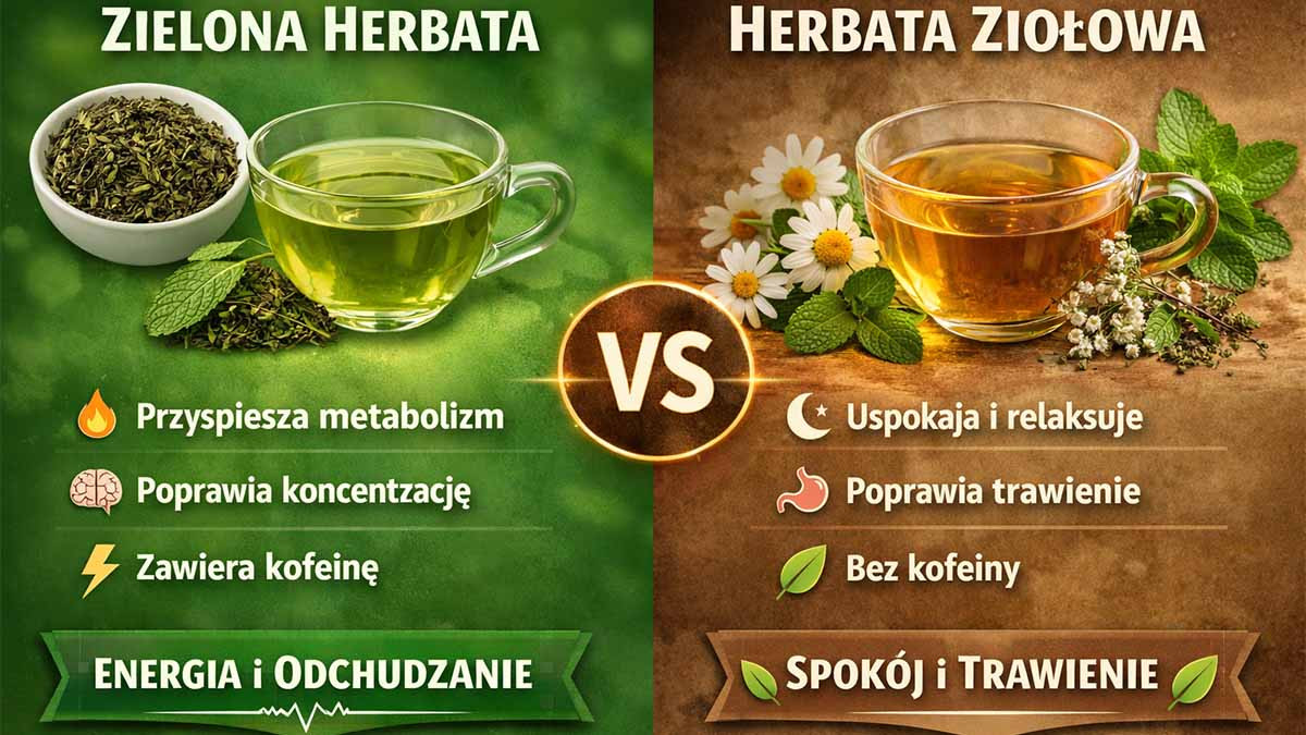 Zielona herbata vs herbata ziołowa – porównanie właściwości, działania i zastosowania