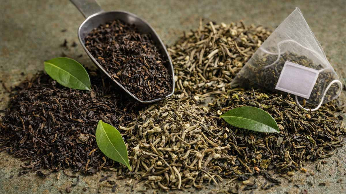 rodzaje herbat czarna zielona biała oolong liście susz porównanie